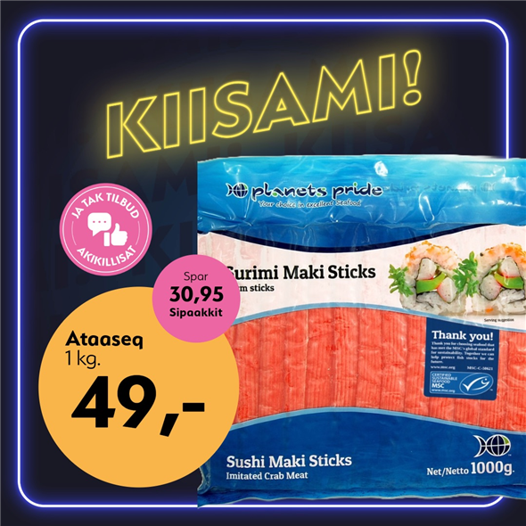 SURIMI MAKI STICKS ‼️ BEMÆRK DET SKAL FØRST AFHENTES FREDAG D. 30. OKTOBER ‼️
