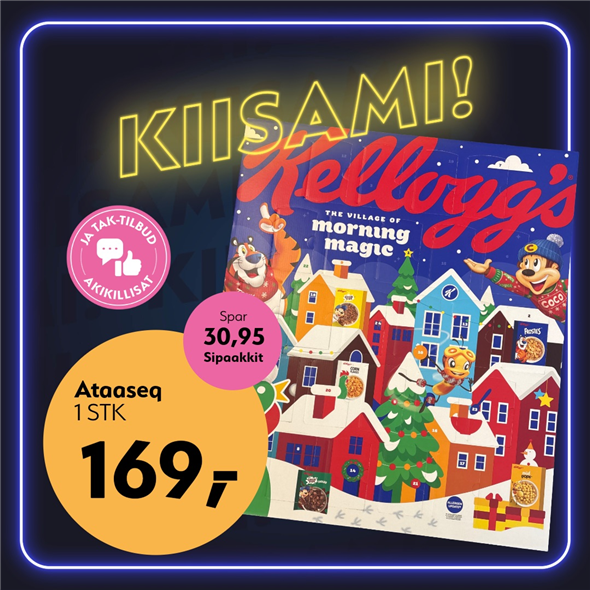 KELLOGGS JULEKALENDER 2026‼️ BEMÆRK DET SKAL FØRST AFHENTES FREDAG D. 30. OKTOBER ‼️