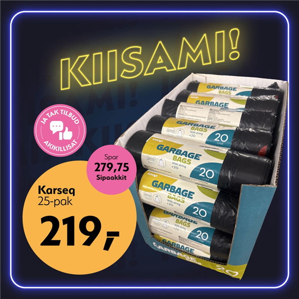 COOP AFFALDSPOSE M SNØRELUK ‼️ BEMÆRK DET SKAL FØRST AFHENTES FREDAG D. 27. FEBRUAR ‼️